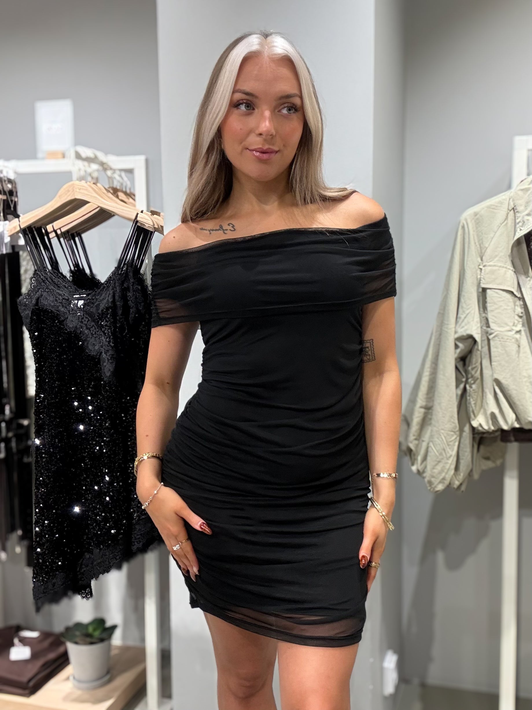 OBJDINA Short Dress - Black
